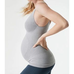 Blanqi maternity support crossback tank gray